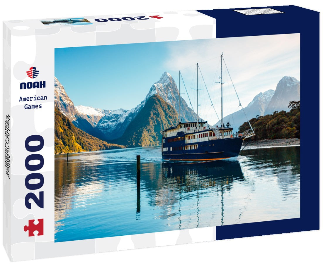 Noah Jigsaw Puzzle Boat trip in Milford Sound, Fiordland, New Zealand 2000 Pieces