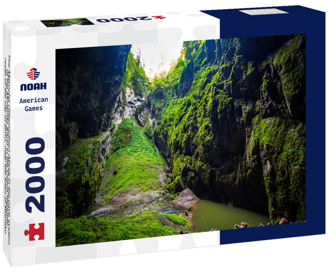 Noah Jigsaw Puzzle The Macocha (Stepmother) Abyss in the cave system of the Moravian Karst in the Czech Republic, north of the city of Brno, near the town of Blansko 2000 Pieces