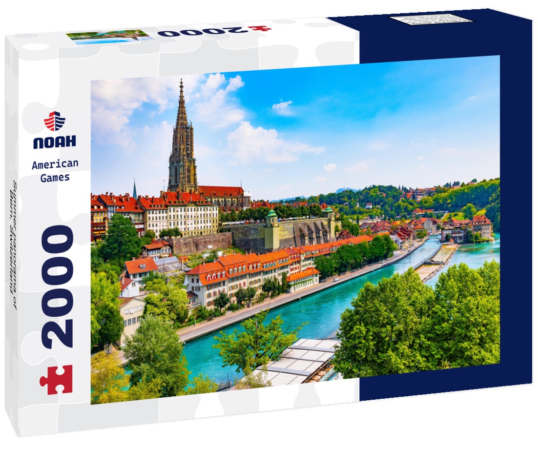 Noah Jigsaw Puzzle Summer panorama of Bern, Switzerland 2000 Pieces