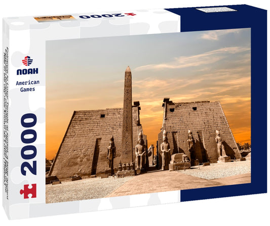 Noah Jigsaw Puzzle Entrance to Luxor Temple at sunset, a large ancient Egyptian temple complex on the east bank of the Nile in the city now known as Luxor (Thebes). Was dedicated to the god Amon-Ra 2000 Pieces