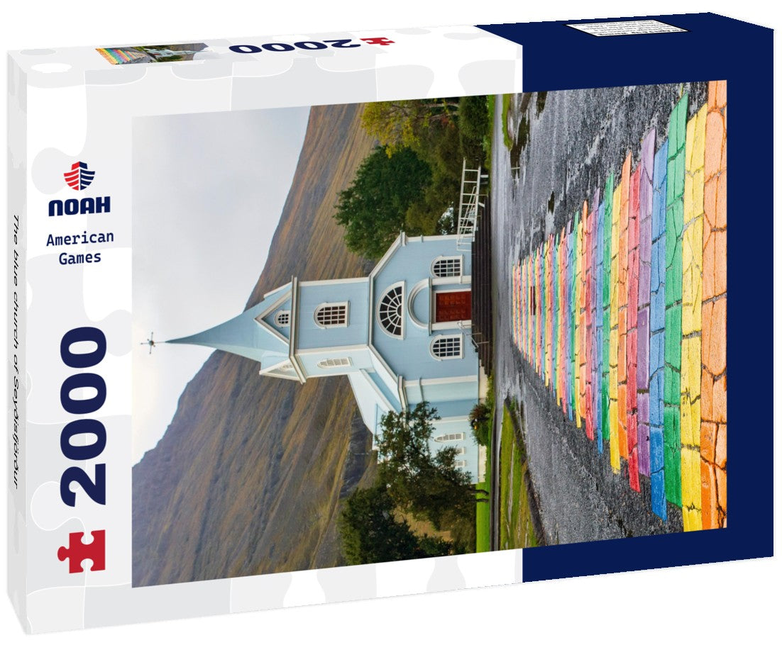 Noah Jigsaw Puzzle The blue church of Seyðisfjörður 2000 Pieces