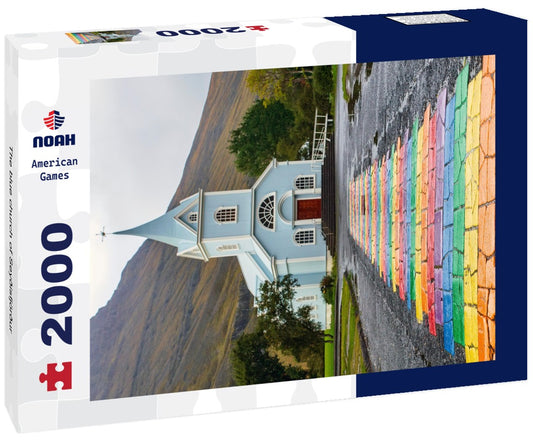 Noah Jigsaw Puzzle The blue church of Seyðisfjörður 2000 Pieces
