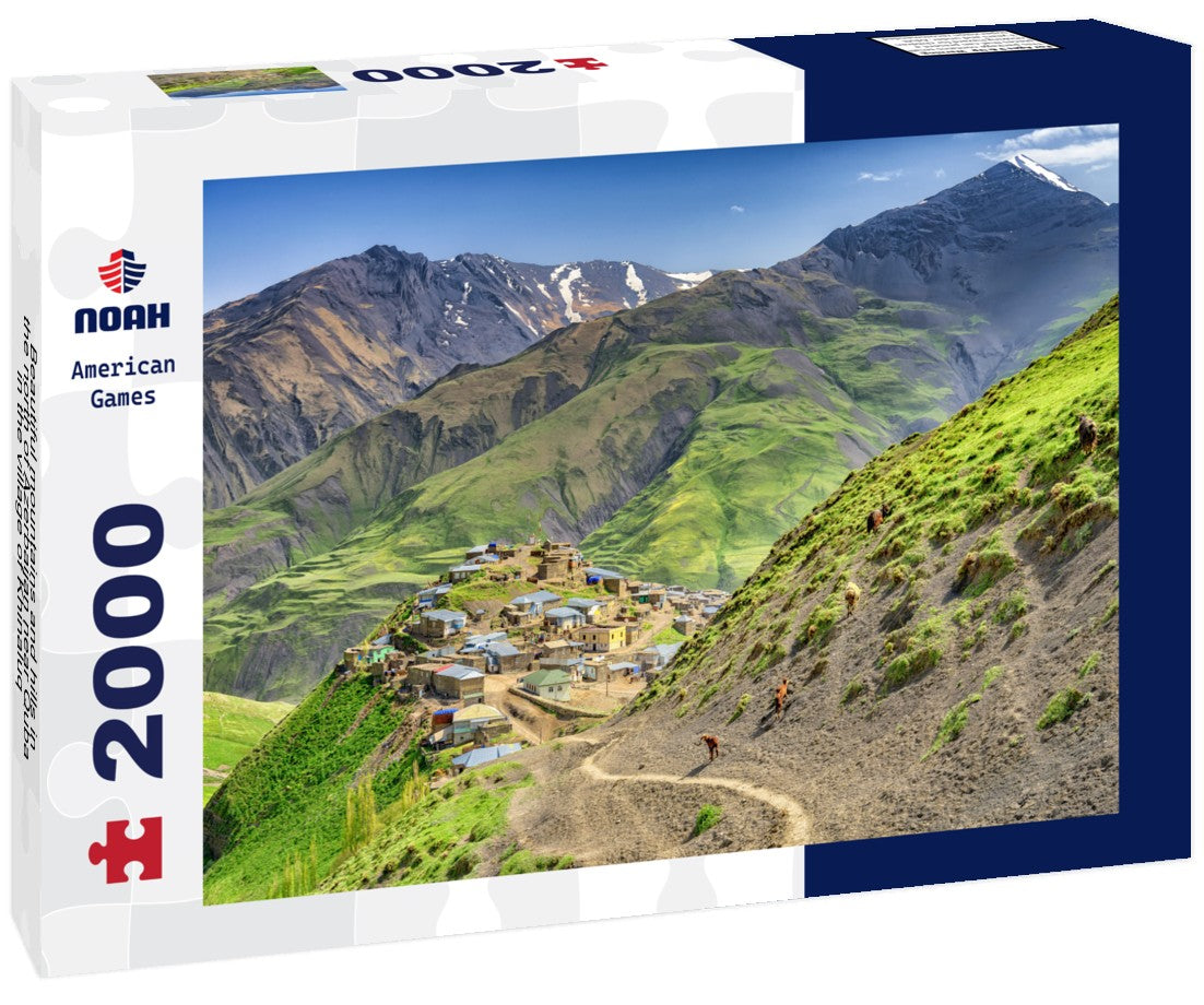 Noah Jigsaw Puzzle Beautiful mountains and hills in the north of Azerbaijan near Quba in the village of Khinaluq 2000 Pieces