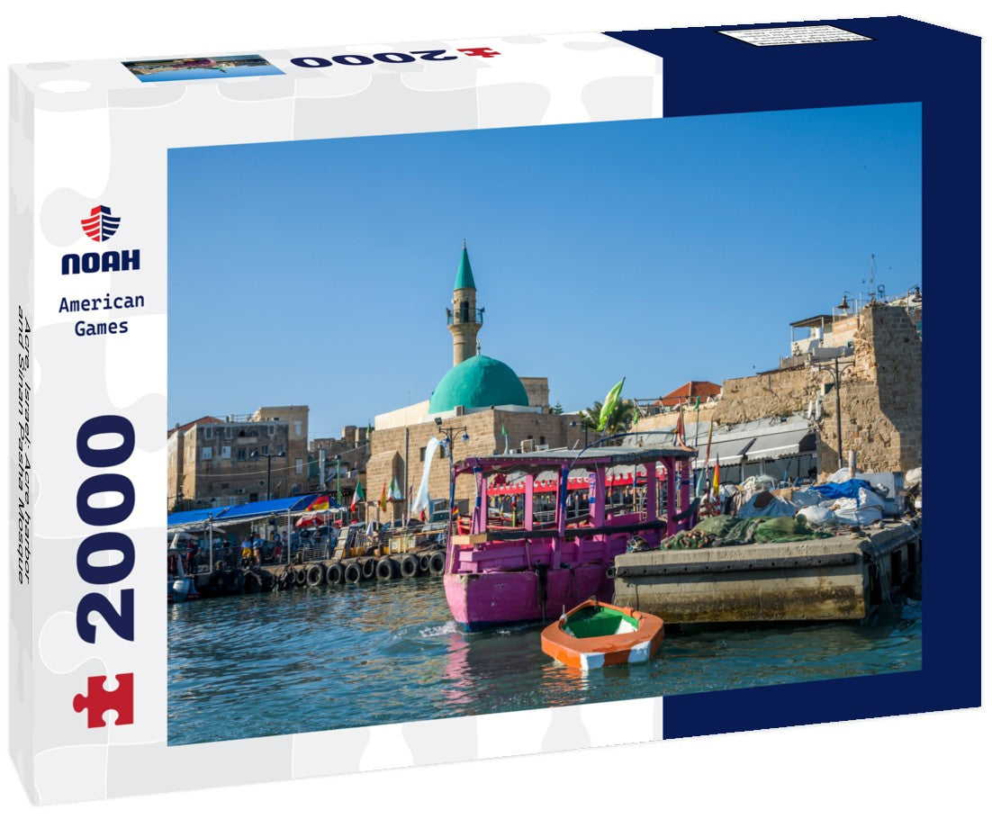 Noah Jigsaw Puzzle Acre, Israel: Acre harbor and Sinan Pasha Mosque 2000 Pieces