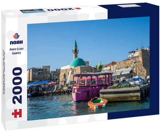 Noah Jigsaw Puzzle Acre, Israel: Acre harbor and Sinan Pasha Mosque 2000 Pieces