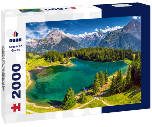 Noah Jigsaw Puzzle Lake Arni with Swiss Alps. Arnisee is a reservoir in the canton of Uri, Switzerland, Europe 2000 Pieces