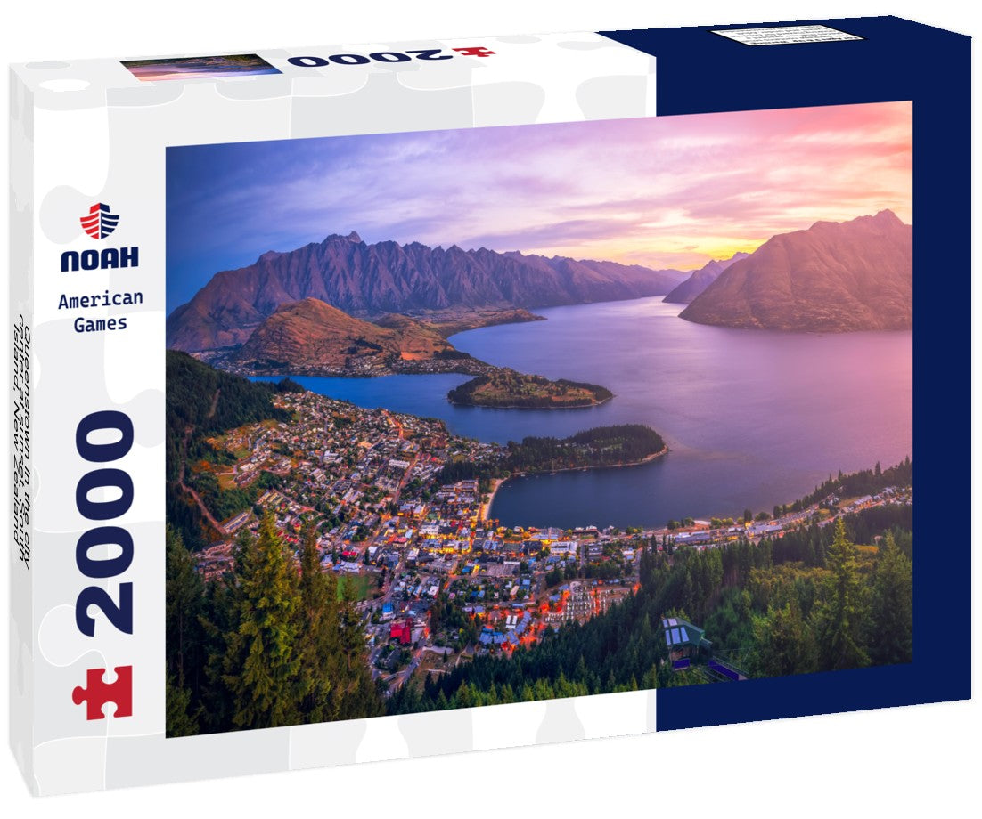 Noah Jigsaw Puzzle Queenstown in the city center at sunset, South Island, New Zealand 2000 Pieces