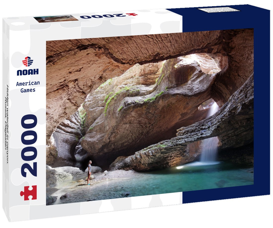 Noah Jigsaw Puzzle Hidden waterfall in canyon. Russia, Dagestan 2000 Pieces