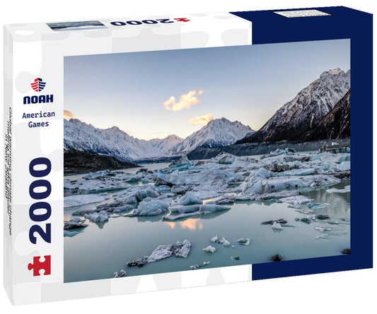 Noah Jigsaw Puzzle Global warming climate change melting ice lake glacier in New Zealand 2000 Pieces