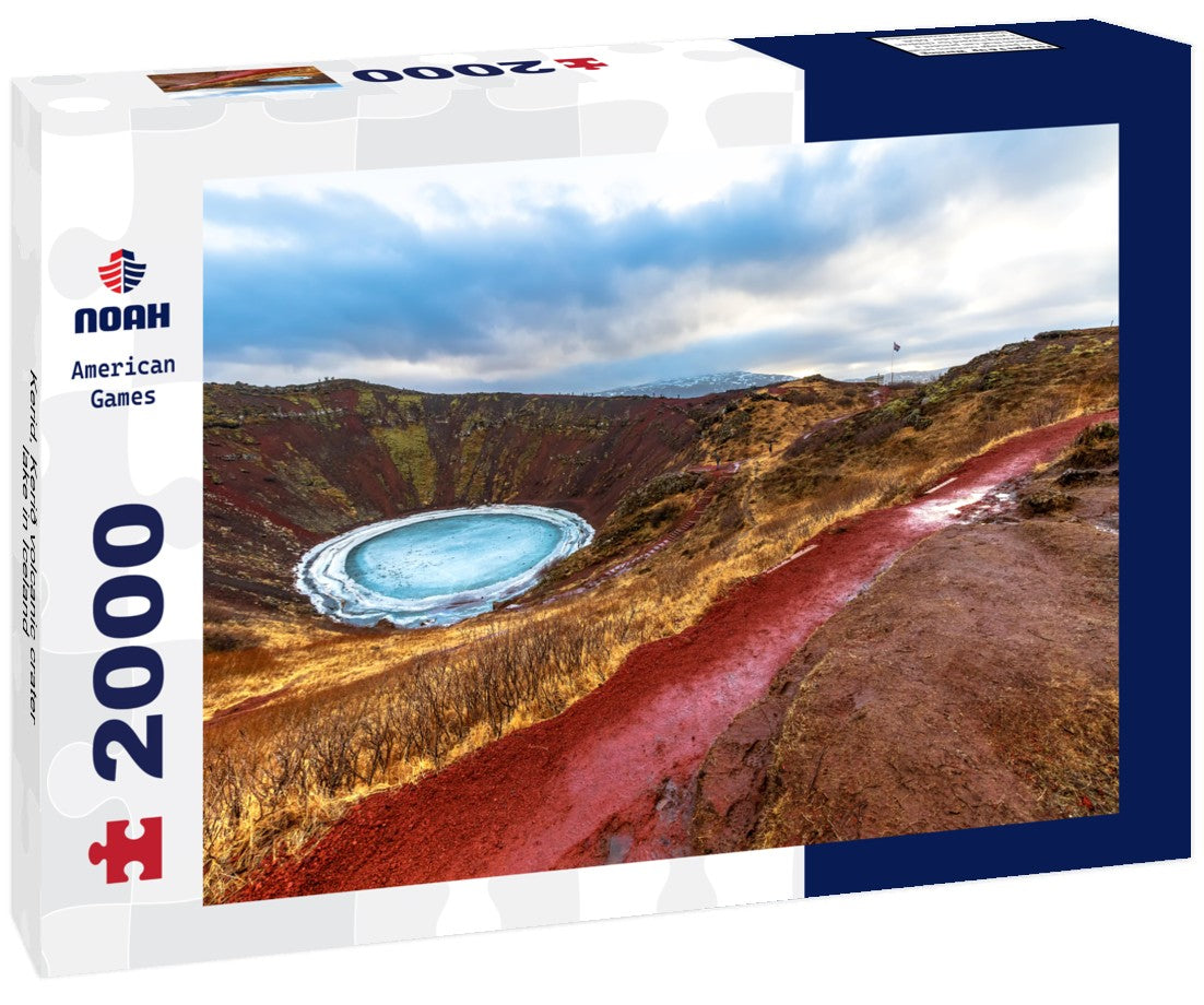 Noah Jigsaw Puzzle Kerid, Kerið volcanic crater lake in Iceland 2000 Pieces