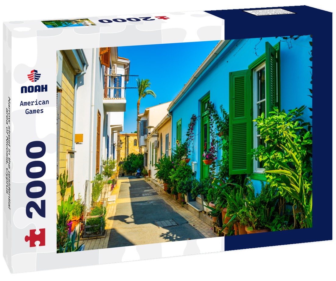 Noah Jigsaw Puzzle Narrow street in the residential area of Nicosia, Cyprus 2000 Pieces