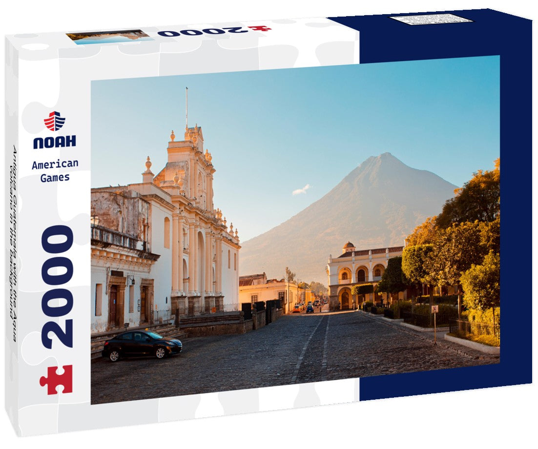 Noah Jigsaw Puzzle Antigua Guatemala with the Aqua volcano in the background 2000 Pieces