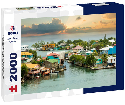Noah Jigsaw Puzzle Oak Ridge area on the island of Roatan, Honduras at sunrise 2000 Pieces