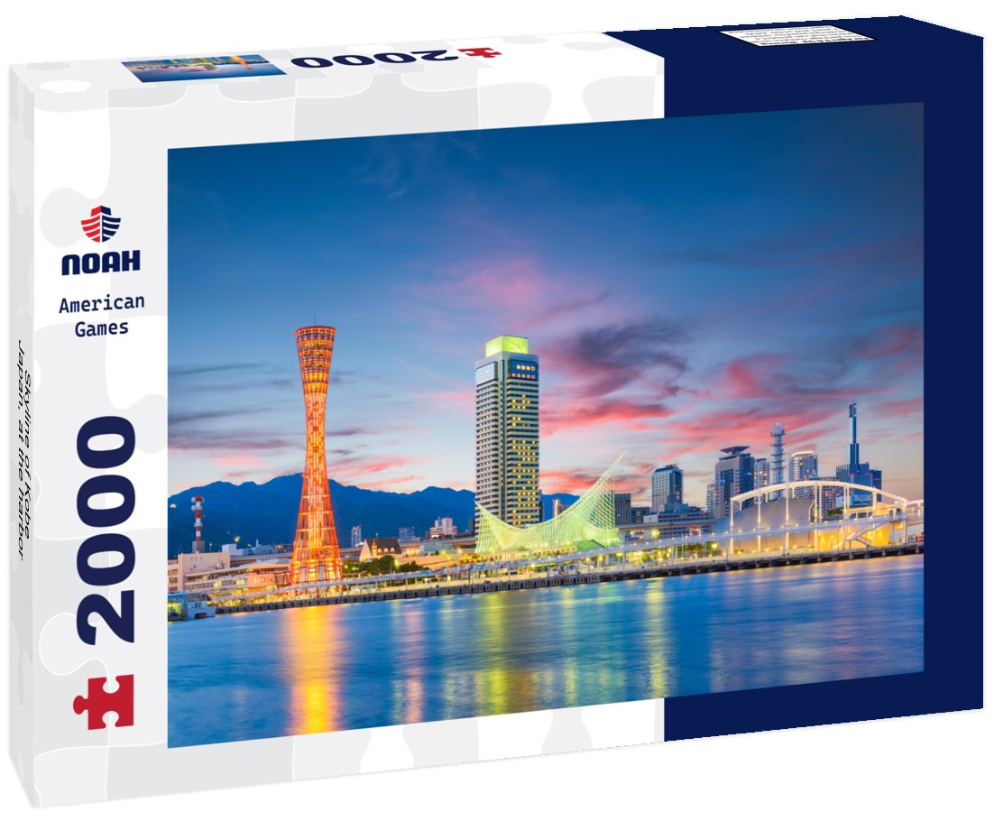 Noah Jigsaw Puzzle Skyline of Kobe, Japan, at the harbor 2000 Pieces