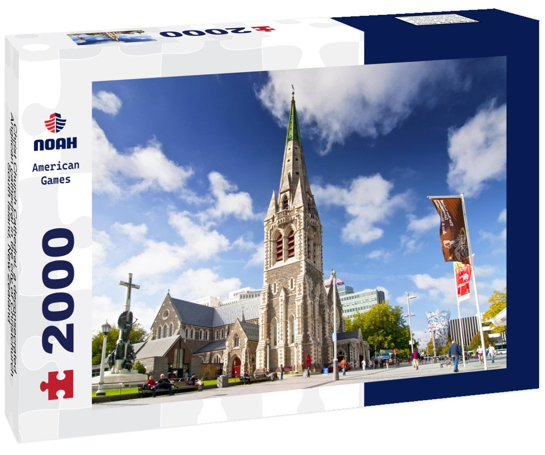 Noah Jigsaw Puzzle Christ Church Cathedral, a deconsecrated Anglican cathedral in the city of Christchurch, South Island, New Zealand 2000 Pieces