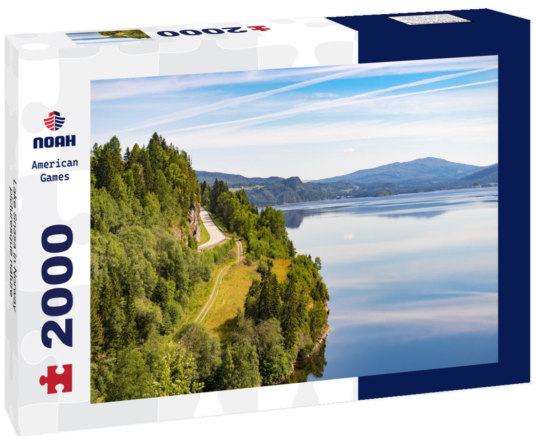 Noah Jigsaw Puzzle Lake Snasa in Norway, picturesque nature 2000 Pieces