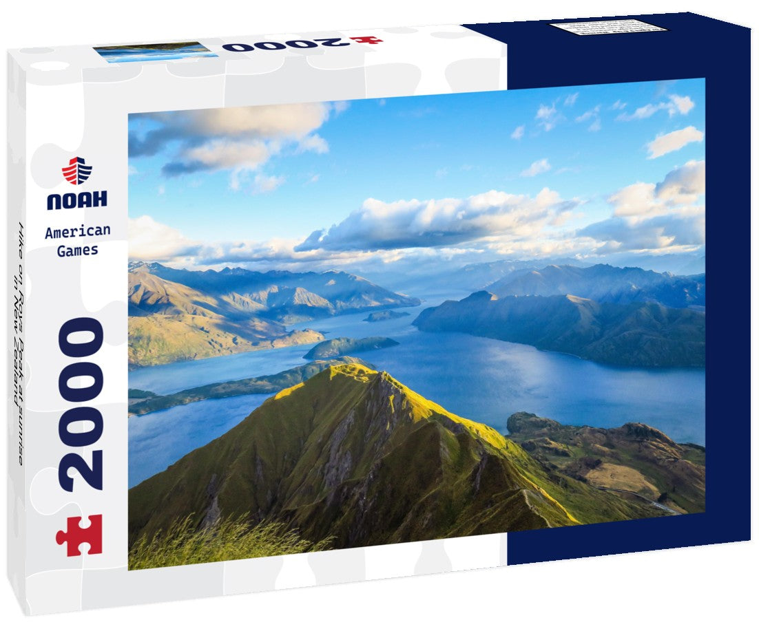 Noah Jigsaw Puzzle Hike on Roys Peak at sunrise in New Zealand 2000 Pieces