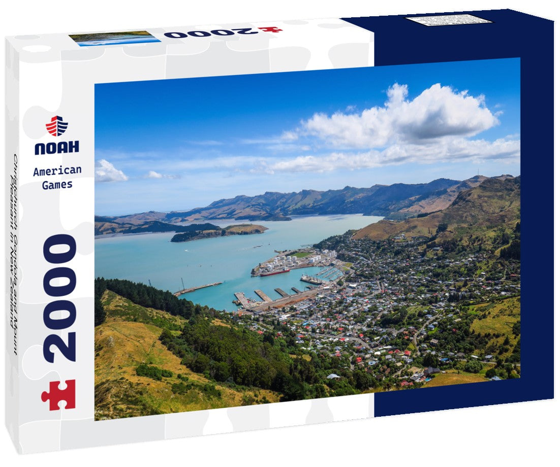 Noah Jigsaw Puzzle Christchurch Gondola and Mount Pleasant in New Zealand 2000 Pieces