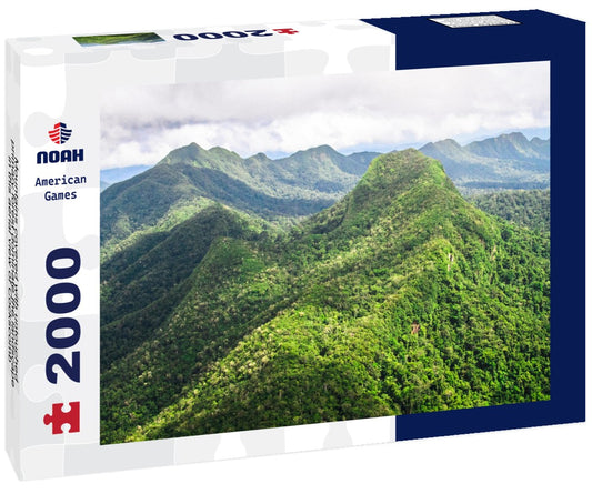Noah Jigsaw Puzzle Mountains covered with untouched primary forest dominate the landscape in this aerial view of Cockscomb Basin, Belize 2000 Pieces