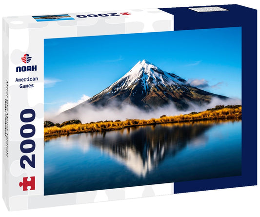 Noah Jigsaw Puzzle Mirror lake Mount Taranaki, New Zealand 2000 Pieces