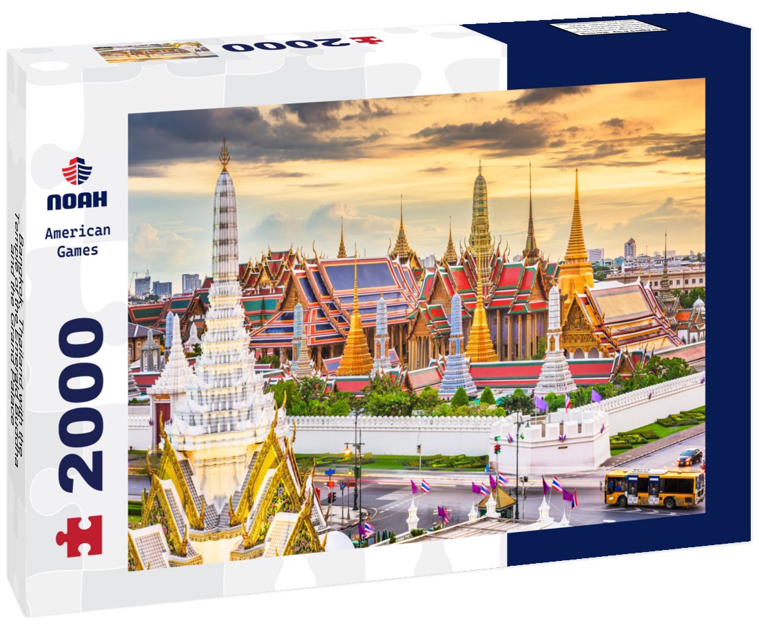 Noah Jigsaw Puzzle Bangkok, Thailand with the Temple of the Emerald Buddha and the Grand Palace 2000 Pieces