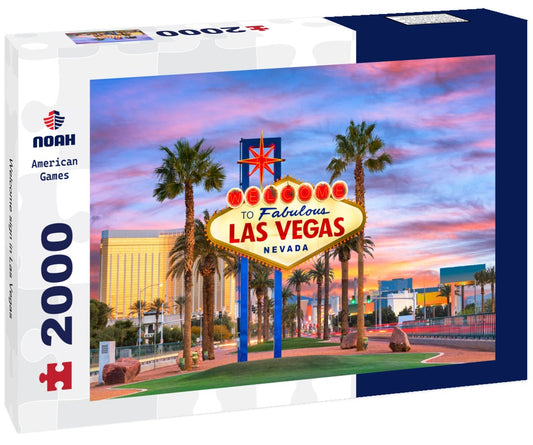 Noah Jigsaw Puzzle Welcome sign in Las Vegas 2000 Pieces