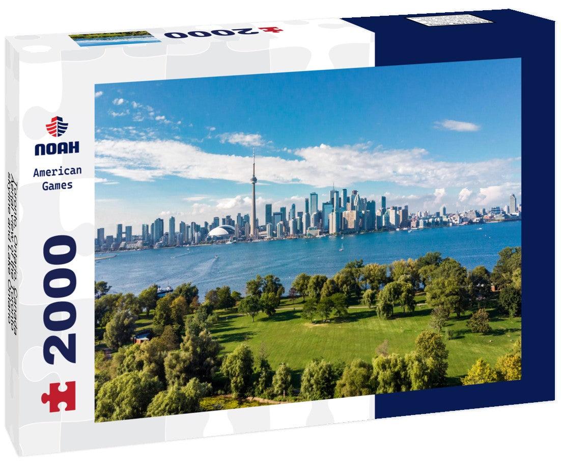Noah Jigsaw Puzzle Toronto, Ontario, Canada, Aerial view of the Toronto skyline and Lake Ontario 2000 Pieces