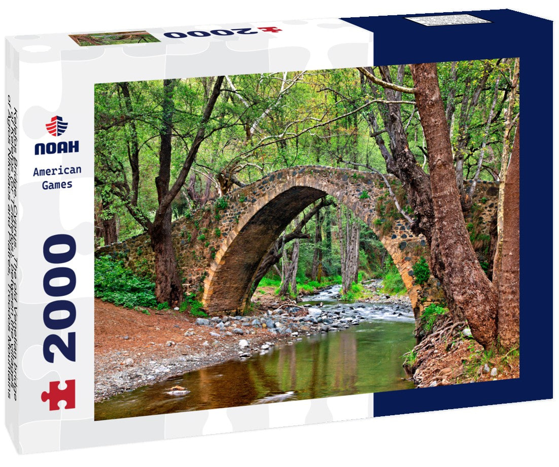 Noah Jigsaw Puzzle Kelefos Bridge, Cyprus. The old Venetian bridge of Kelefos (or "Tzielefos"), between the villages of Agios Nikolaos and Platres, Troodos Mountains, Limassol district (Lemesos) 2000 Pieces