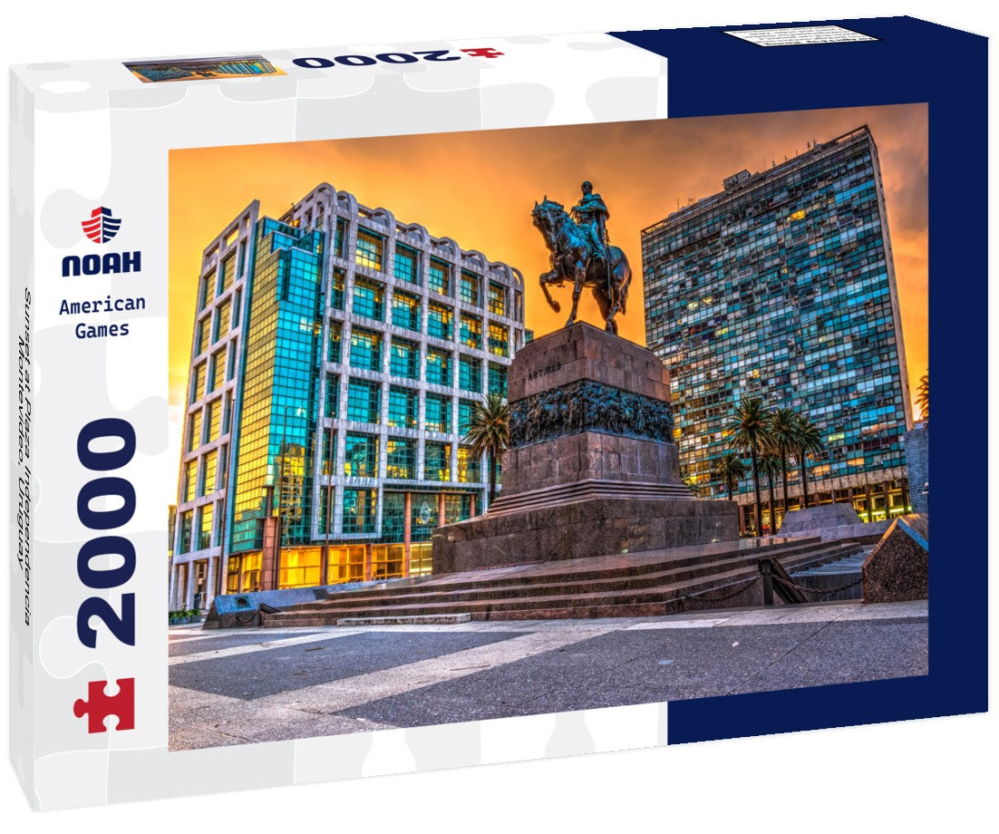 Noah Jigsaw Puzzle Sunset at Plaza Independencia, Montevideo, Uruguay 2000 Pieces