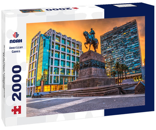 Noah Jigsaw Puzzle Sunset at Plaza Independencia, Montevideo, Uruguay 2000 Pieces