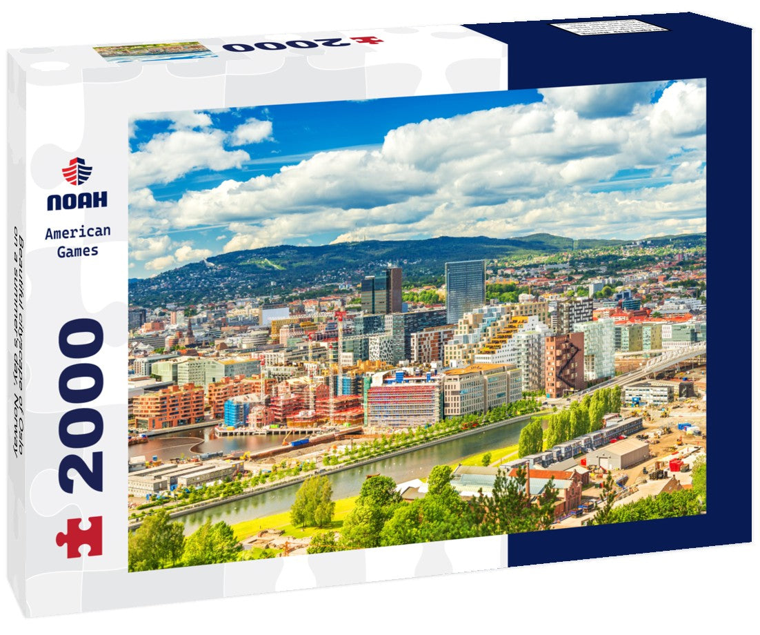 Noah Jigsaw Puzzle Beautiful cityscape of Oslo on a summer's day, Norway 2000 Pieces