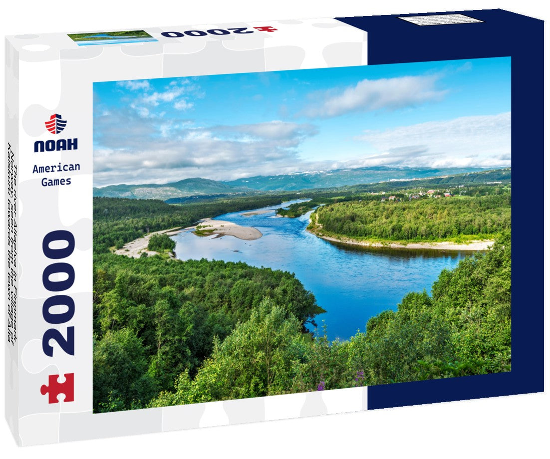 Noah Jigsaw Puzzle The river Altaelva in Finnmark, Norway, seen from the village of Kaiskuru towards the town of Alta 2000 Pieces