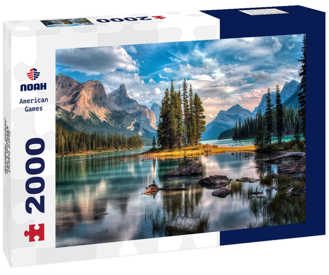 Noah Jigsaw Puzzle Spirit Island - Maligne Lake - Jasper National Park 2000 Pieces
