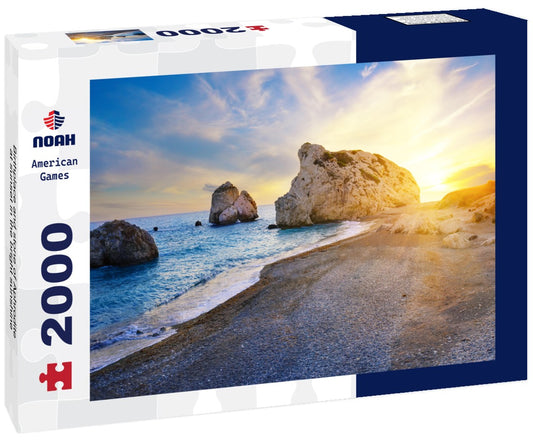 Noah Jigsaw Puzzle Birthplace and stone of Aphrodite at sunset in the bright sunshine 2000 Pieces