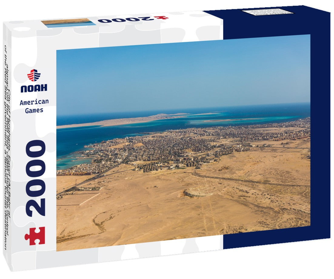 Noah Jigsaw Puzzle City of Hurghada, Egypt (Al-Bahr al-ahmar) on the Red Sea coast under the control of the Red Sea government, a famous tourist destination 2000 Pieces