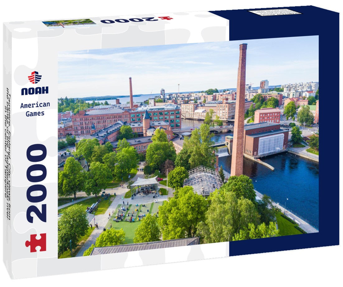 Noah Jigsaw Puzzle Tampere, Finland. City views from the banks of the Tammerkoski river in the center of Tampere 2000 Pieces