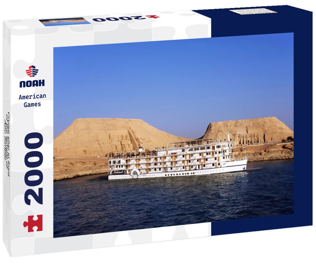 Noah Jigsaw Puzzle Cruise ship in front of the temple of Abu Simbel 2000 Pieces