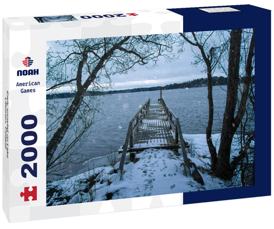 Noah Jigsaw Puzzle Early snowfall on Lake Littoinen, Finland 2000 Pieces