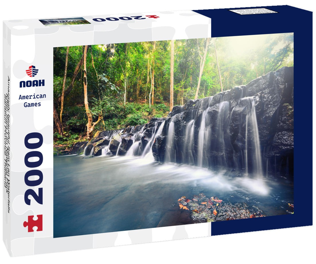 Noah Jigsaw Puzzle Amazingly beautiful Sam Lan Waterfalls, Khao Sam Lan National Park, Saraburi Province Thailand 2000 Pieces