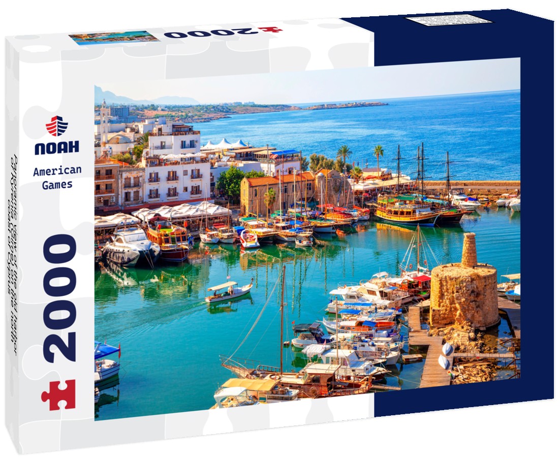 Noah Jigsaw Puzzle Panoramic view of the old harbor of Kyrenia (Girne) on the north coast of Cyprus 2000 Pieces