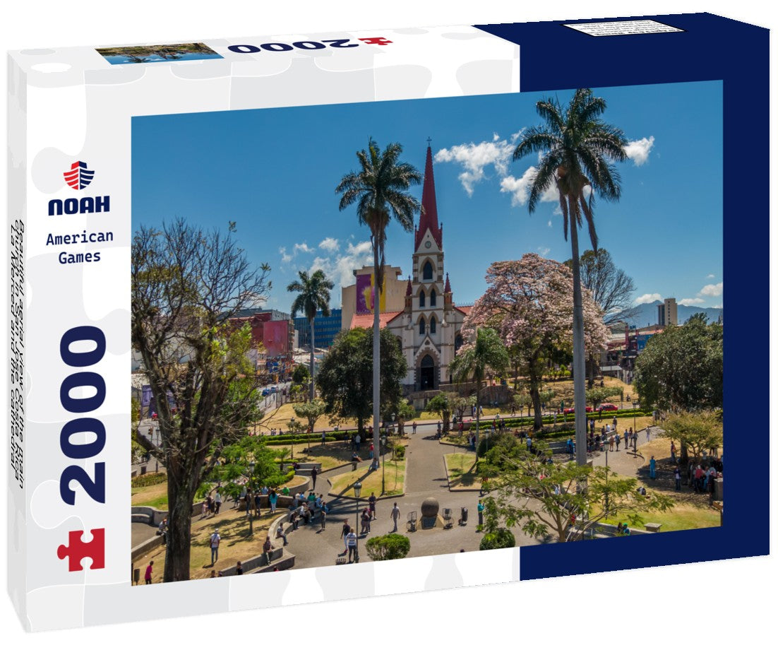 Noah Jigsaw Puzzle Beautiful aerial view of the main church in San Jose Costa Rica, La Merced and the cathedral 2000 Pieces