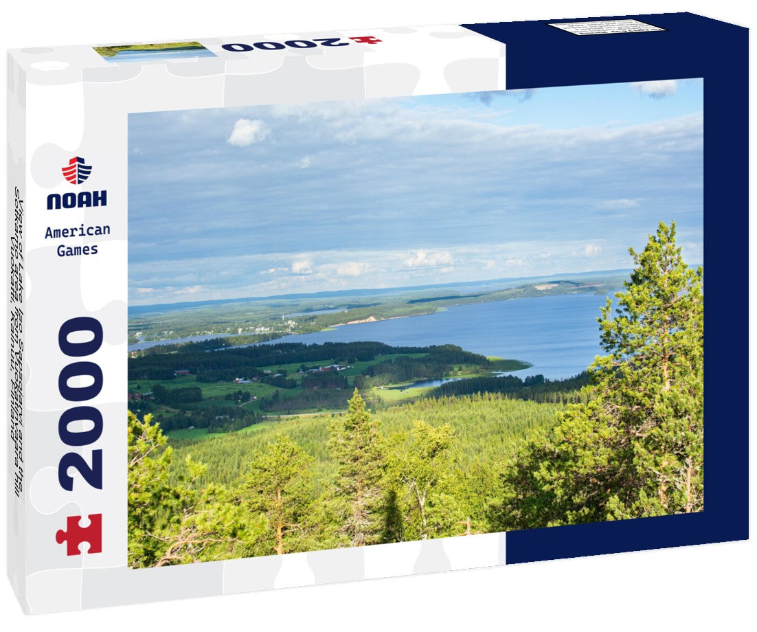 Noah Jigsaw Puzzle View of Lake Iso Sapsojarvi and the Sotkamo area from Vuokatinvaara hill, Vuokatti, Kainuu, Finland 2000 Pieces