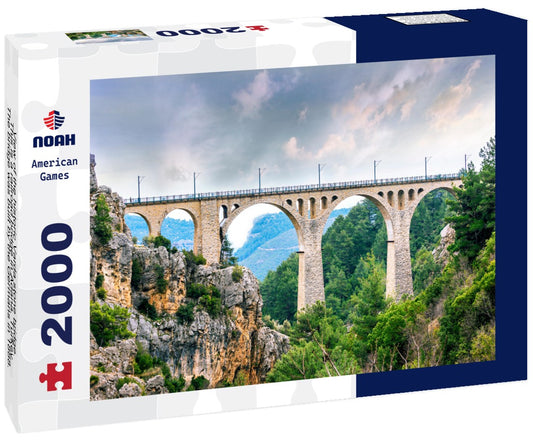 Noah Jigsaw Puzzle View of the historic Varda stone bridge. This is a railroad bridge in Adana, Turkey. The bridge was built by the Germans in 1888. 2000 Pieces