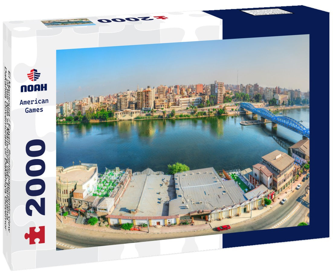 Noah Jigsaw Puzzle El Mansoura / Egypt - Scenic panoramic view of the Nile in Mansoura city - Panorama - Dakahlia Governorate or Dakahliya Governor 2000 Pieces