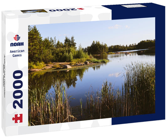 Noah Jigsaw Puzzle Artificial lake Haunisten Allas, Raisio 2000 Pieces
