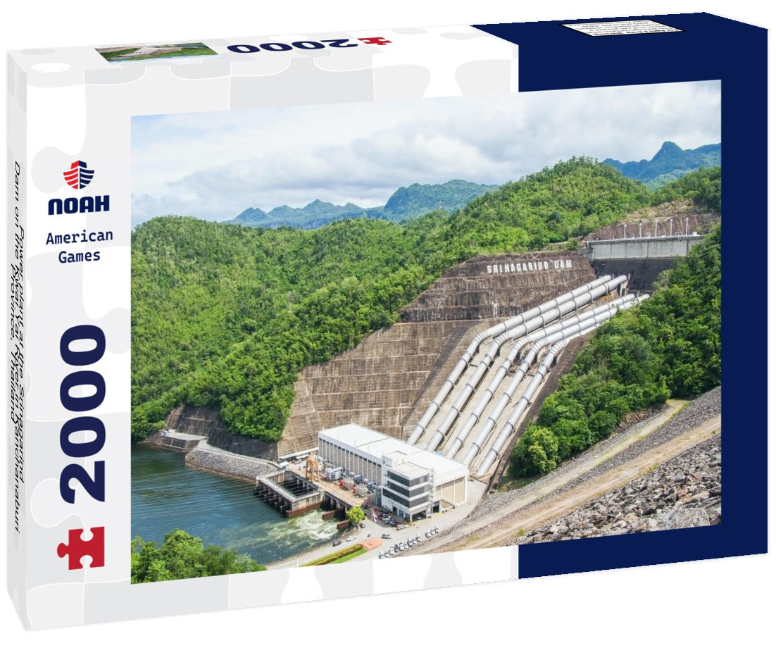 Noah Jigsaw Puzzle Power plant at the Srinagarind Dam on the Kwai Yai River in Kanchanaburi Province, Thailand 2000 Pieces