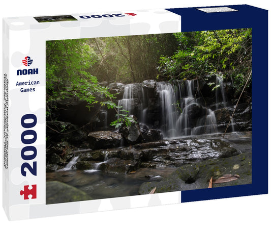 Noah Jigsaw Puzzle Beautiful waterfall in the green forest in the jungle, Wangtakang Waterfall, Prachinburi, Thailand 2000 Pieces