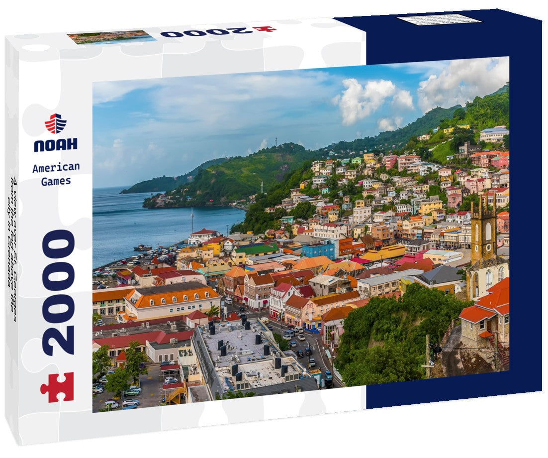 Noah Jigsaw Puzzle A view over St. Georges from the fort above the city in Grenada 2000 Pieces