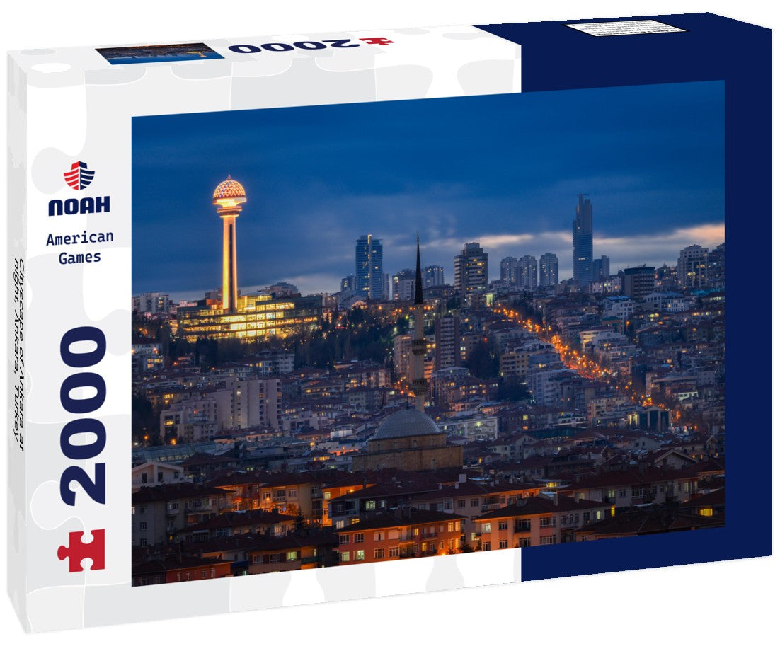 Noah Jigsaw Puzzle Cityscape of Ankara at night - Ankara, Turkey 2000 Pieces