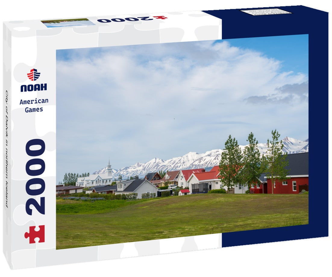 Noah Jigsaw Puzzle City of Dalvik in northern Iceland 2000 Pieces